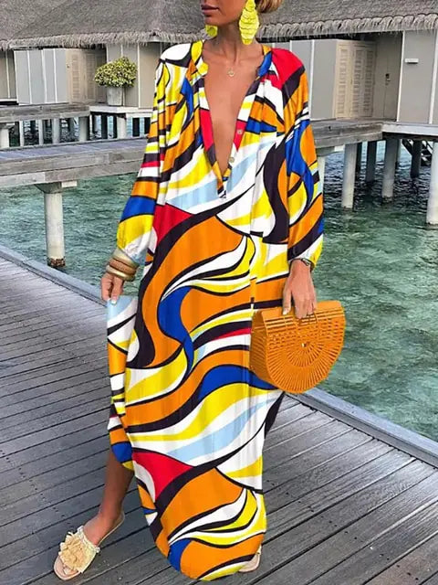 Boho Maxi Beach Cover-Up