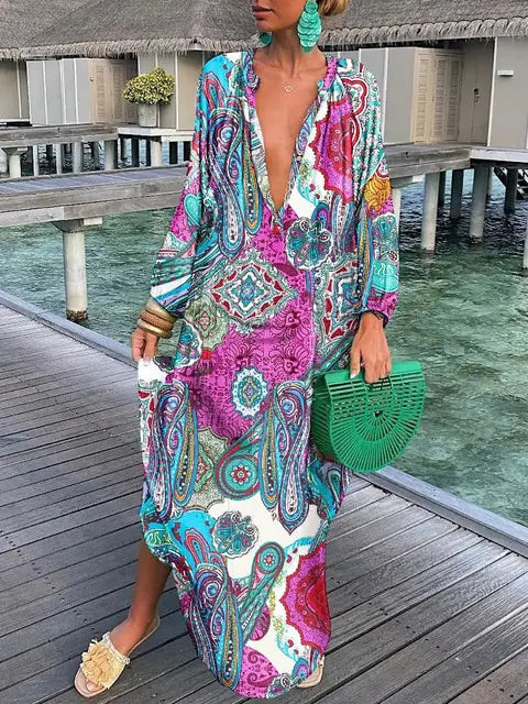 Boho Maxi Beach Cover-Up