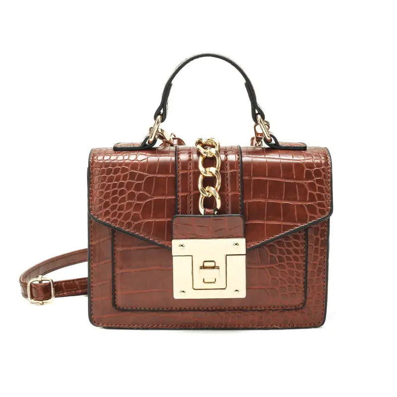 Women's Chain Detail Top-Handle Bag