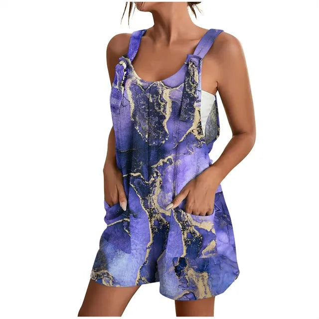 2023 New Women Jumpsuits Summer Shorts