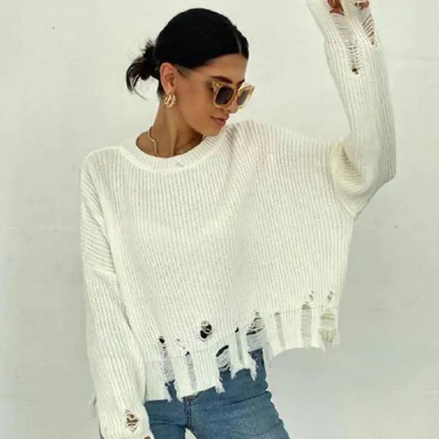 Tassel Knit Crop: Stylish Comfort